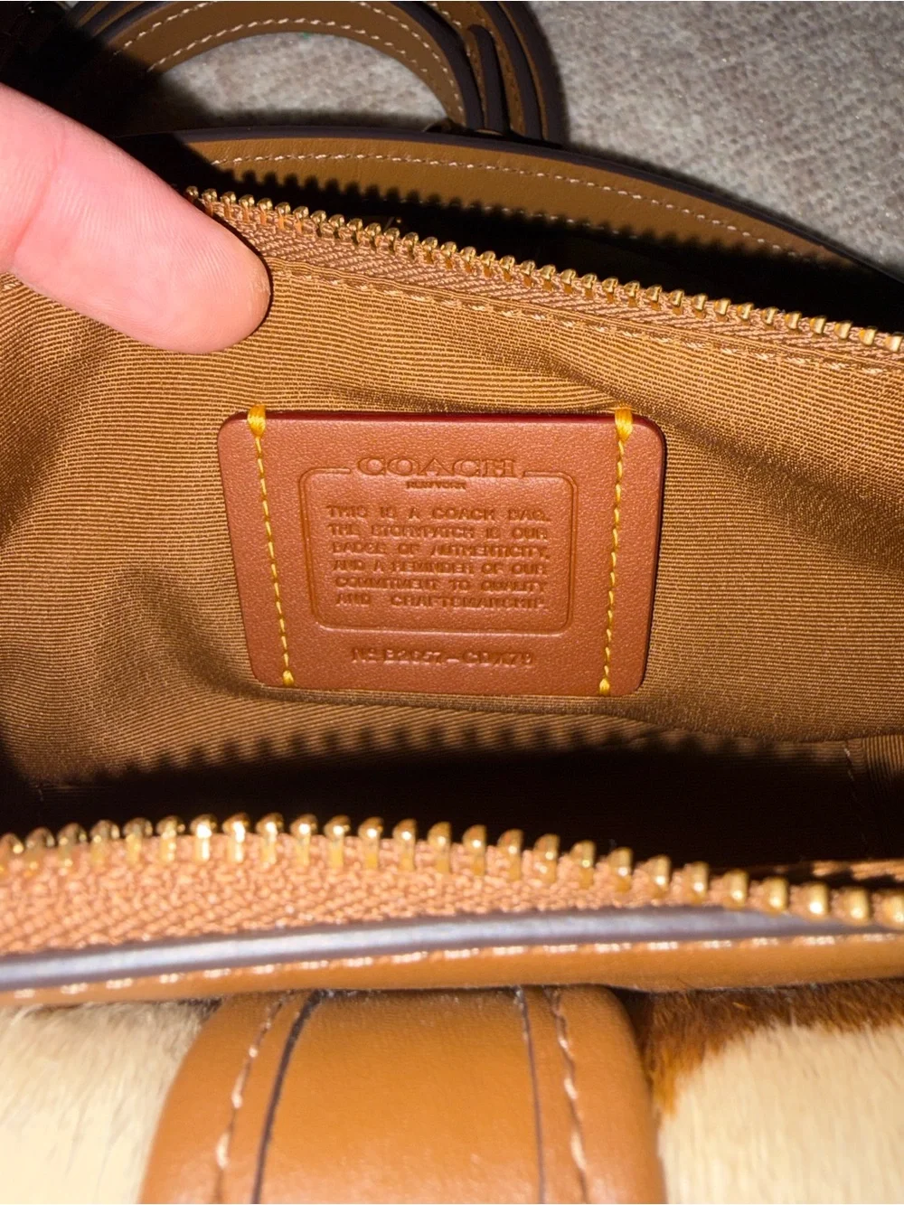 Coach Mini Cowhide Shoulder Bag